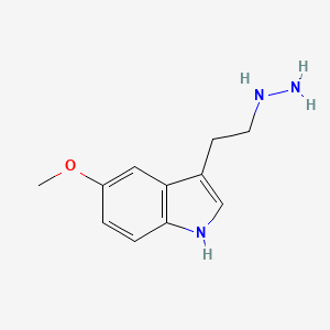 molecular formula C11H15N3O B1502916 3-(2-Hydrazinylethyl)-5-methoxy-1H-indole CAS No. 887593-64-8