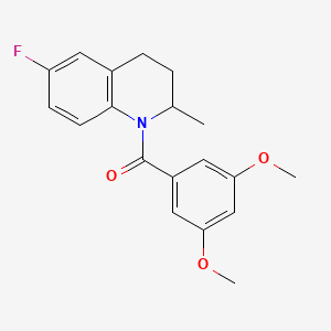 (3,5-Dimethoxyphenyl)(6-fluoro-2-methyl-3,4-dihydro-2H-quinolin-1-yl)methanone