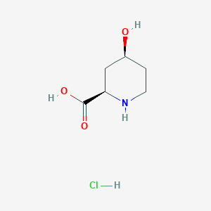molecular formula C6H12ClNO3 B1502920 (2R,4S)-4-Hydroxypiperidine-2-carboxylic acid hydrochloride 