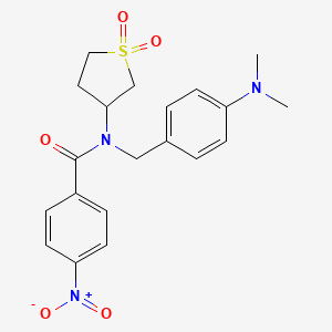 N-[4-(dimethylamino)benzyl]-N-(1,1-dioxidotetrahydrothiophen-3-yl)-4-nitrobenzamide