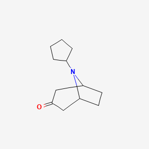 molecular formula C12H19NO B1502929 8-环戊基-8-氮杂双环[3.2.1]辛-3-酮 CAS No. 959237-75-3