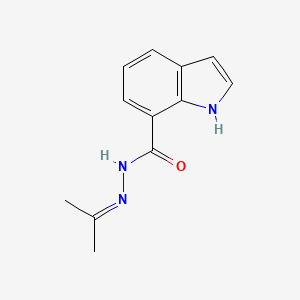 molecular formula C12H13N3O B15029395 N'-(propan-2-ylidene)-1H-indole-7-carbohydrazide 