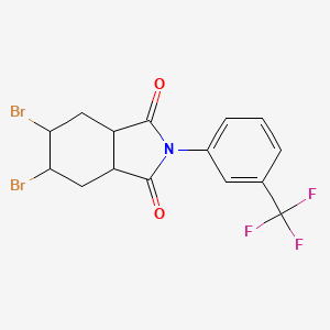 5,6-dibromo-2-[3-(trifluoromethyl)phenyl]hexahydro-1H-isoindole-1,3(2H)-dione