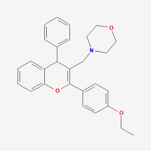 molecular formula C28H29NO3 B15029483 4-{[2-(4-ethoxyphenyl)-4-phenyl-4H-chromen-3-yl]methyl}morpholine 