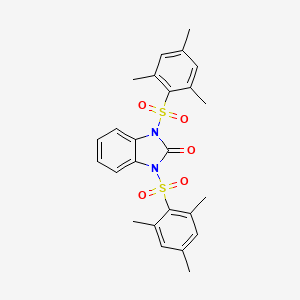 1,3-bis[(2,4,6-trimethylphenyl)sulfonyl]-1,3-dihydro-2H-benzimidazol-2-one