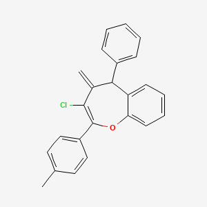 3-Chloro-4-methylidene-2-(4-methylphenyl)-5-phenyl-4,5-dihydro-1-benzoxepine