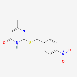 6-methyl-2-[(4-nitrobenzyl)thio]pyrimidin-4(3H)-one