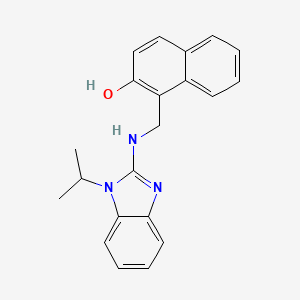 1-({[1-(propan-2-yl)-1H-benzimidazol-2-yl]amino}methyl)naphthalen-2-ol