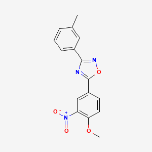 5-(4-Methoxy-3-nitrophenyl)-3-(3-methylphenyl)-1,2,4-oxadiazole