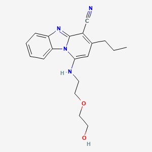 1-[2-(2-Hydroxyethoxy)ethylamino]-3-propylpyrido[1,2-a]benzimidazole-4-carbonitrile