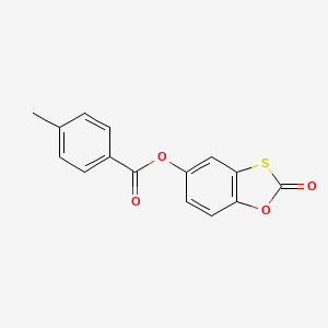 molecular formula C15H10O4S B15029685 2-Oxobenzo[d][1,3]oxathiol-5-yl 4-methylbenzoate 