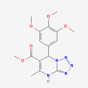 molecular formula C16H19N5O5 B15029698 Methyl 5-methyl-7-(3,4,5-trimethoxyphenyl)-4,7-dihydrotetrazolo[1,5-a]pyrimidine-6-carboxylate 