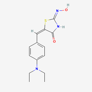 (2E,5E)-5-[4-(diethylamino)benzylidene]-2-(hydroxyimino)-1,3-thiazolidin-4-one