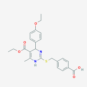 4-({[5-(Ethoxycarbonyl)-4-(4-ethoxyphenyl)-6-methyl-1,4-dihydropyrimidin-2-yl]sulfanyl}methyl)benzoic acid