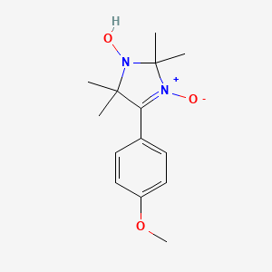 molecular formula C14H20N2O3 B15029761 4-(4-Methoxyphenyl)-2,2,5,5-tetramethyl-2,5-dihydro-1H-imidazol-1-ol 3-oxide 