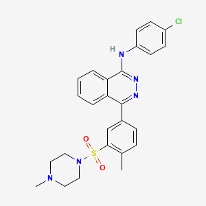 N-(4-chlorophenyl)-4-{4-methyl-3-[(4-methylpiperazin-1-yl)sulfonyl]phenyl}phthalazin-1-amine