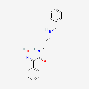 (2Z)-N-[3-(benzylamino)propyl]-2-(hydroxyimino)-2-phenylethanamide