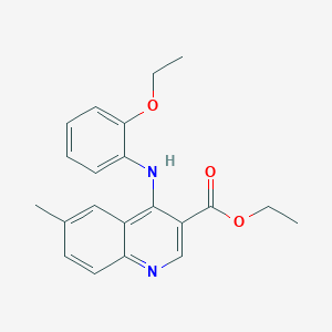 Ethyl 4-[(2-ethoxyphenyl)amino]-6-methylquinoline-3-carboxylate