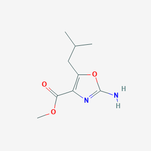 molecular formula C9H14N2O3 B1502993 Methyl 2-amino-5-isobutyloxazole-4-carboxylate CAS No. 1072944-88-7