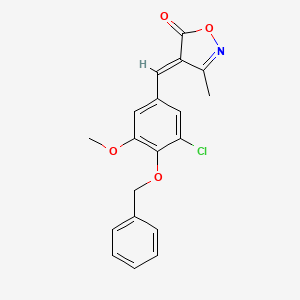 (4E)-4-[4-(benzyloxy)-3-chloro-5-methoxybenzylidene]-3-methyl-1,2-oxazol-5(4H)-one