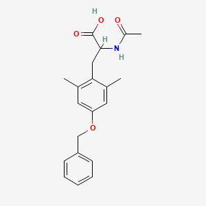 molecular formula C20H23NO4 B1502996 2-Acetamido-3-(4-(benzyloxy)-2,6-dimethylphenyl)propanoic acid 