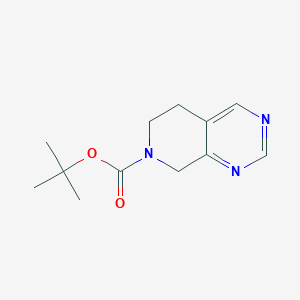 molecular formula C12H17N3O2 B1502998 tert-butyl 5,6-dihydropyrido[3,4-d]pyrimidine-7(8H)-carboxylate CAS No. 1174007-81-8
