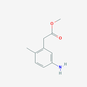 molecular formula C10H13NO2 B1502999 Methyl 2-(5-amino-2-methylphenyl)acetate CAS No. 850449-93-3