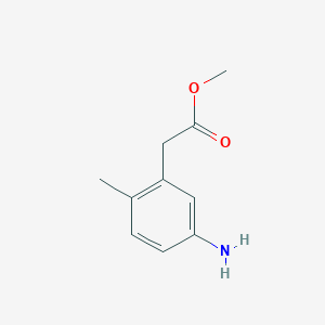 molecular formula C10H13NO2 B1502999 2-(5-氨基-2-甲基苯基)乙酸甲酯 CAS No. 850449-93-3