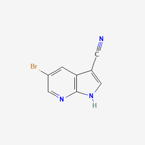 molecular formula C8H4BrN3 B1503001 5-bromo-1H-pyrrolo[2,3-b]pyridine-3-carbonitrile CAS No. 799270-07-8