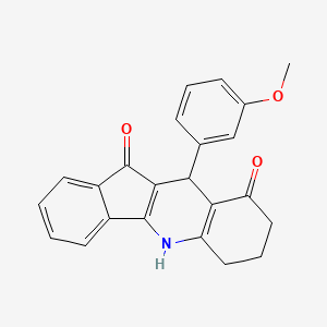 10-(3-methoxyphenyl)-6,7,8,10-tetrahydro-5H-indeno[1,2-b]quinoline-9,11-dione