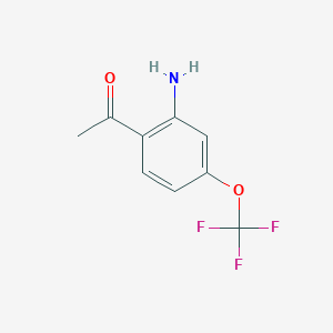 molecular formula C9H8F3NO2 B1503005 1-(2-Amino-4-(trifluoromethoxy)phenyl)ethanone CAS No. 913569-24-1