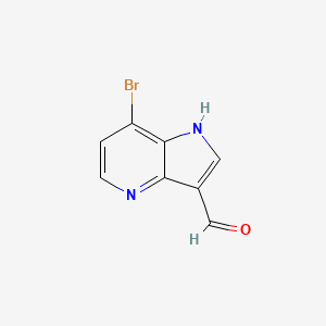 molecular formula C8H5BrN2O B1503007 7-bromo-1H-pyrrolo[3,2-b]pyridine-3-carbaldehyde CAS No. 1190318-57-0