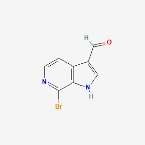 molecular formula C8H5BrN2O B1503008 7-bromo-1H-pyrrolo[2,3-c]pyridine-3-carbaldehyde CAS No. 1190317-67-9
