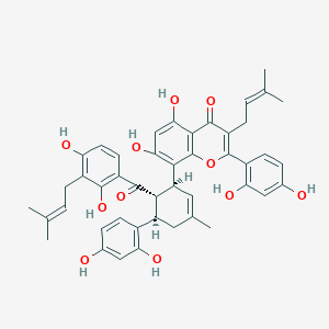 molecular formula C45H44O11 B150301 桑酮 H CAS No. 76472-87-2