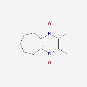 molecular formula C11H16N2O2 B15030101 2,3-Dimethyl-6,7,8,9-tetrahydro-5H-cycloheptapyrazine 1,4-dioxide 