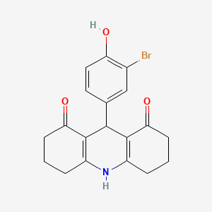 9-(3-bromo-4-hydroxyphenyl)-3,4,6,7,9,10-hexahydroacridine-1,8(2H,5H)-dione