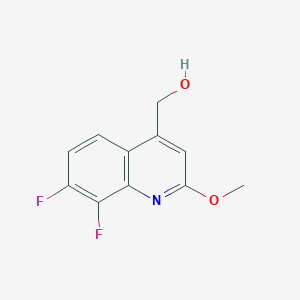 molecular formula C11H9F2NO2 B1503015 (7,8-Difluoro-2-methoxyquinolin-4-yl)methanol CAS No. 1125702-54-6