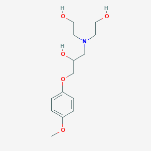 molecular formula C14H23NO5 B15030170 1-[Bis(2-hydroxyethyl)amino]-3-(4-methoxyphenoxy)propan-2-ol 