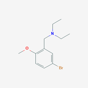 molecular formula C12H18BrNO B1503018 [(5-Bromo-2-methoxyphenyl)methyl]diethylamine CAS No. 7062-20-6