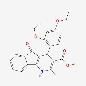 methyl 4-(2,4-diethoxyphenyl)-2-methyl-5-oxo-4,5-dihydro-1H-indeno[1,2-b]pyridine-3-carboxylate