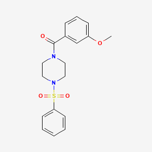 (3-Methoxyphenyl)[4-(phenylsulfonyl)piperazin-1-yl]methanone