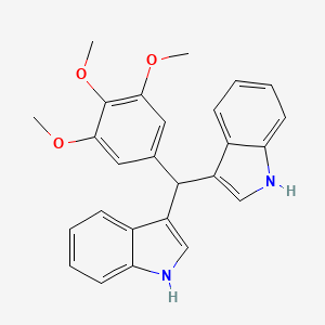 3,3'-[(3,4,5-trimethoxyphenyl)methanediyl]bis(1H-indole)