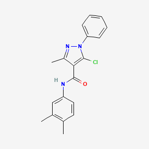 5-chloro-N-(3,4-dimethylphenyl)-3-methyl-1-phenyl-1H-pyrazole-4-carboxamide