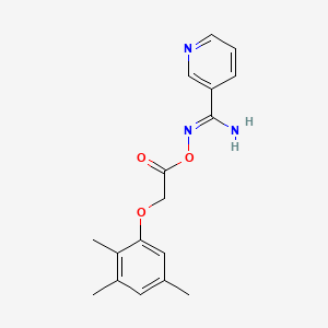 molecular formula C17H19N3O3 B15030288 N'-{[2-(2,3,5-trimethylphenoxy)acetyl]oxy}pyridine-3-carboximidamide 