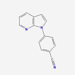 molecular formula C14H9N3 B1503033 4-(1H-pyrrolo[2,3-b]pyridin-1-yl)benzonitrile 