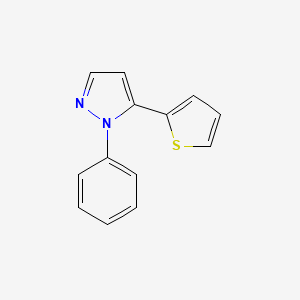 molecular formula C13H10N2S B1503034 1-phenyl-5-(thiophen-2-yl)-1H-pyrazole CAS No. 478395-52-7