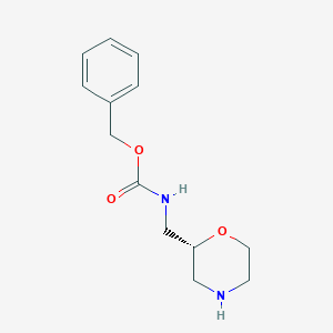 molecular formula C13H18N2O3 B1503041 (2R)-Morpholin-2-ylmethyl-carbamic acid benzyl ester CAS No. 1286768-73-7