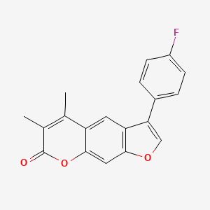 3-(4-fluorophenyl)-5,6-dimethyl-7H-furo[3,2-g]chromen-7-one