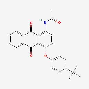 N-[4-(4-tert-butylphenoxy)-9,10-dioxo-9,10-dihydroanthracen-1-yl]acetamide