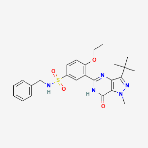 molecular formula C25H29N5O4S B15030419 N-benzyl-3-(3-tert-butyl-1-methyl-7-oxo-6,7-dihydro-1H-pyrazolo[4,3-d]pyrimidin-5-yl)-4-ethoxybenzenesulfonamide 